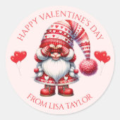 Valentine’s Day Gnome Sticker  (Vorderseite)