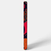 Valentine’s Day Heart Pattern – Retro Pop Art iPhone Hülle (Linke Seite)