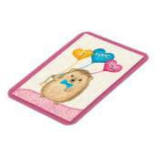 Valentine’s Day I Love You Cute Hedgehog Magnet (Linke Seite)