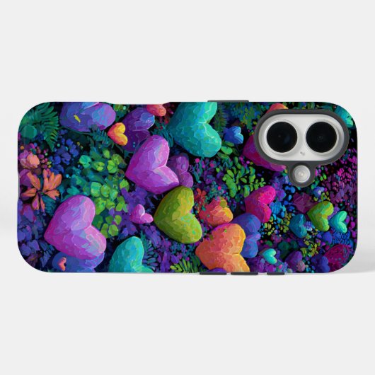 Valentine’s Day iPhone 16 Case | Romantic (Rückseite (Horizontal))