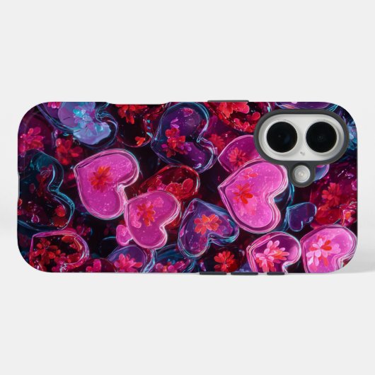 Valentine’s Day iPhone 16 Case | Romantic (Rückseite (Horizontal))