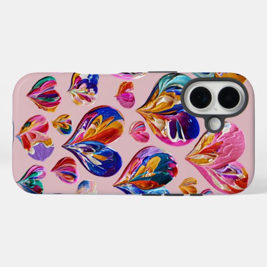 Valentine’s Day iPhone 16 Case | Romantic (Rückseite (Horizontal))