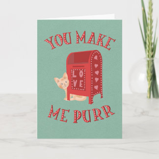 Valentine´s Day Kitty Love Letters Karte