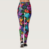 Valentine’s Day Leggings – Romantic Heart Pattern  (Rückseite)