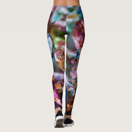 Valentine’s Day Leggings – Romantic Heart Pattern (Rückseite)