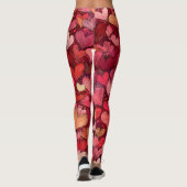 Valentine’s Day Leggings – Romantic Heart Pattern  (Rückseite)