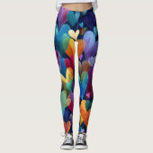 Valentine’s Day Leggings – Romantic Heart Pattern  (Vorderseite)