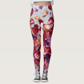 Valentine’s Day Leggings – Romantic Heart Pattern  (Vorderseite)