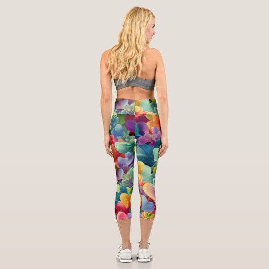 Valentine’s Day Leggings – Romantic Heart Pattern  (Rückseite)