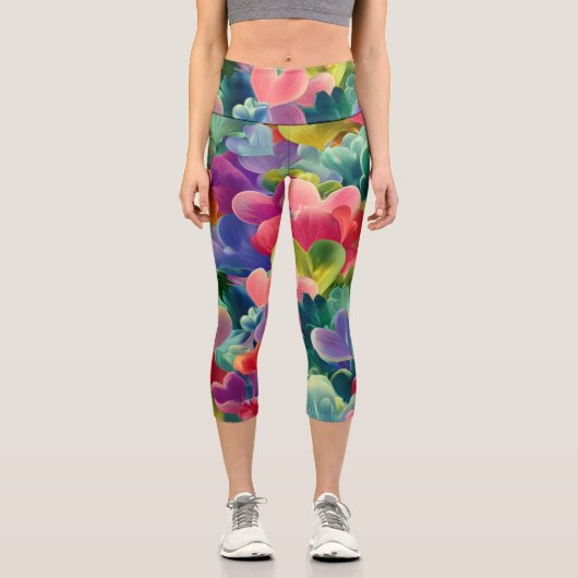 Valentine’s Day Leggings – Romantic Heart Pattern  (Vorderseite)