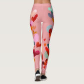Valentine’s Day Leggings – Romantic Heart Pattern  (Rückseite)