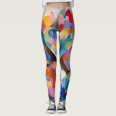 Valentine’s Day Leggings – Romantic Heart Pattern  (Vorderseite)