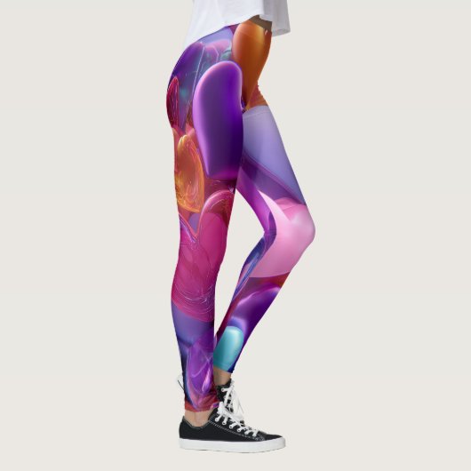 Valentine’s Day Leggings – Romantic Heart Pattern (Rechts)