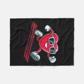 Valentine’s Day Love Heart Runner Track Running Fleecedecke (Vorderseite (Horizontal))