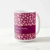 Valentine’s Day Love Hearts. Sweet and Glossy Hea Kaffeetasse (VorderseiteRechts)