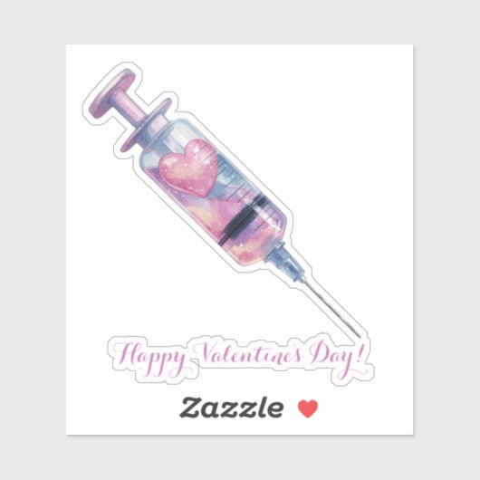 Valentine’s Day Love Injection Design Aufkleber (Blatt)