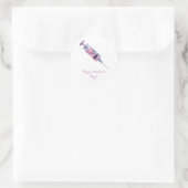 Valentine’s Day Love Injection Design Runder Aufkleber (Tasche)