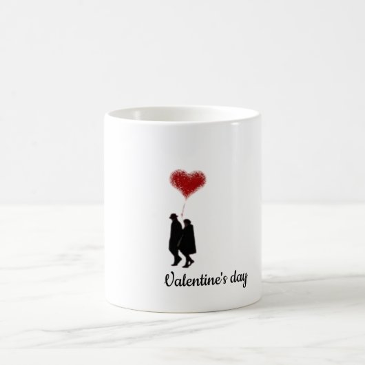 Valentine’s Day Love Mug for Couples Verwandlungstasse (Mittel)