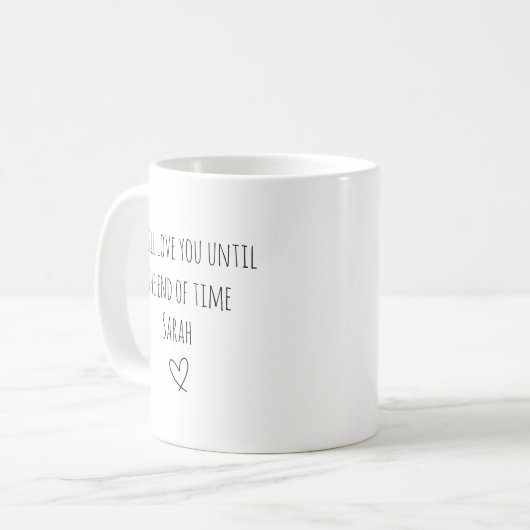 Valentine’s Day Love Mug | Personalized Name Mug Kaffeetasse (Vorderseite Links)