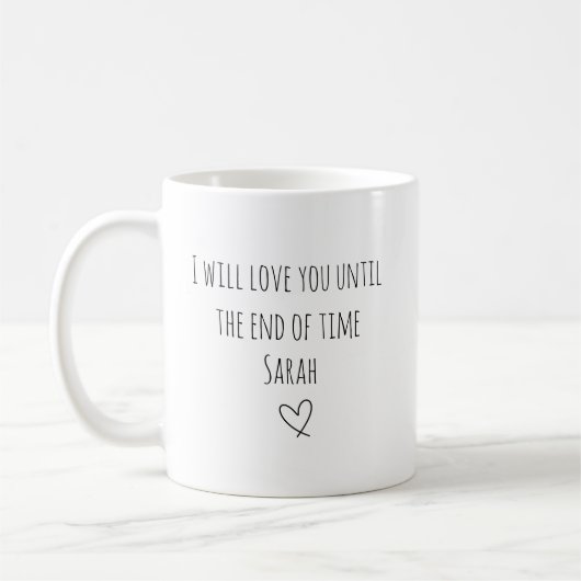 Valentine’s Day Love Mug | Personalized Name Mug Kaffeetasse (Links)