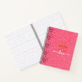 Valentine’s Day Love Notebook – Pink Hearts Design Notizblock (Innenseite)