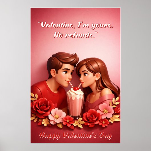 Valentine’s Day Love Quote Poster  (Vorne)