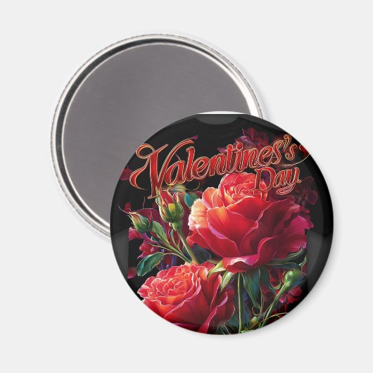 Valentine’s Day Magnet | Romantic, Cute (Vorderseite/Rückseite)