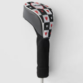 Valentine’s Day Monogram Golf Head Cover Headcover (angewinkelt)