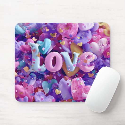 Valentine’s Day Mousepad | Romantic (Mit Mouse)