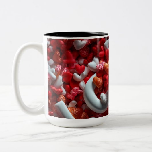 Valentine’s Day Mug | Romantic, Cute &Heartwarming Zweifarbige Tasse (Links)