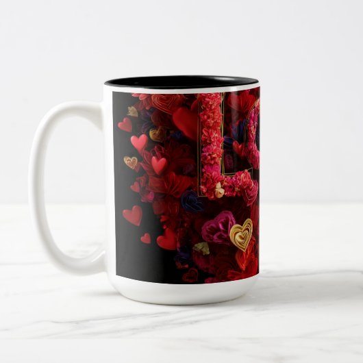 Valentine’s Day Mug | Romantic, Cute &Heartwarming Zweifarbige Tasse (Links)