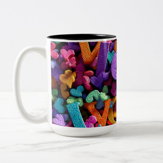 Valentine’s Day Mug | Romantic, Cute &Heartwarming Zweifarbige Tasse (Links)