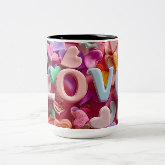 Valentine’s Day Mug | Romantic, Cute &Heartwarming Zweifarbige Tasse (Mittel)