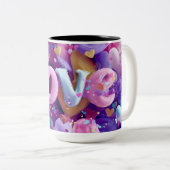 Valentine’s Day Mug | Romantic, Cute &Heartwarming Zweifarbige Tasse (VorderseiteRechts)