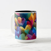 Valentine’s Day Mug | Romantic, Cute &Heartwarming Zweifarbige Tasse (Vorderseite Links)