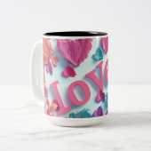 Valentine’s Day Mug | Romantic, Cute &Heartwarming Zweifarbige Tasse (Vorderseite Links)