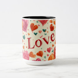 Valentine’s Day Mug | Romantic, Cute &Heartwarming Zweifarbige Tasse