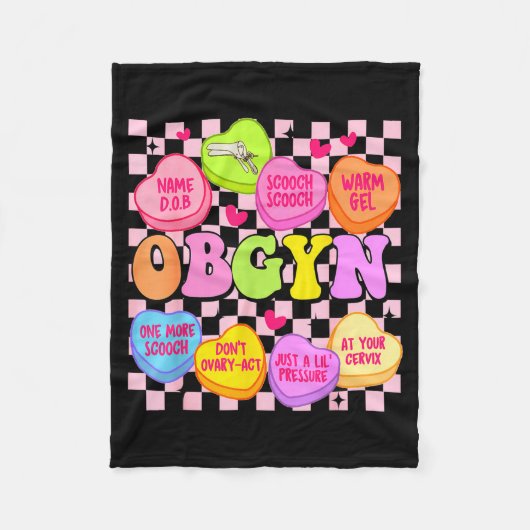 Valentine’s Day Obgyn Nurse Gynaecology Gynaecolog Fleecedecke (Vorderseite)