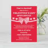 Valentine’s Day Open House Einladung (Stehend Vorderseite)