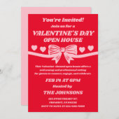 Valentine’s Day Open House Einladung (Vorne/Hinten)