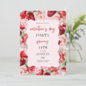 Valentine’s Day Party Invitation Einladung (Stehend Vorderseite)