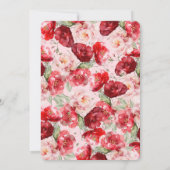 Valentine’s Day Party Invitation Einladung (Rückseite)