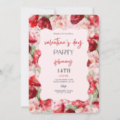 Valentine’s Day Party Invitation Einladung (Vorderseite)