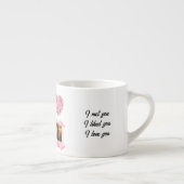 Valentine’s Day Personalized Espresso Mug Espressotasse (Rechts)