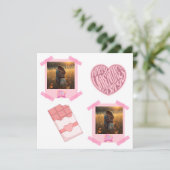 Valentine’s Day Personalized Flat Card (Stehend Vorderseite)