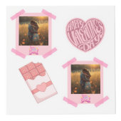 Valentine’s Day Personalized Photo Cube Würfel (Vorderseite)