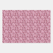Valentine’s Day Red Pink Heart Leopard print Geschenkpapier Set (Vorderseite 3)