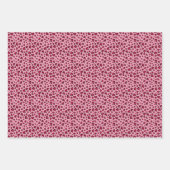 Valentine’s Day Red Pink Heart Leopard print Geschenkpapier Set (Vorderseite 2)