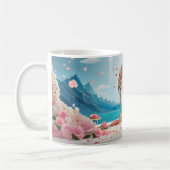 Valentine’s Day Romantic Couple Silhouette Love Kaffeetasse (Links)