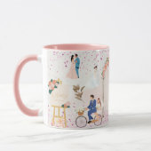 Valentine’s Day Romantic Couple Silhouette Love Tasse (Links)
